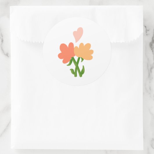 Bloemen Sticker (Tas)