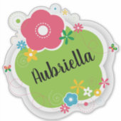 Bloemen Sticker (Voorkant)