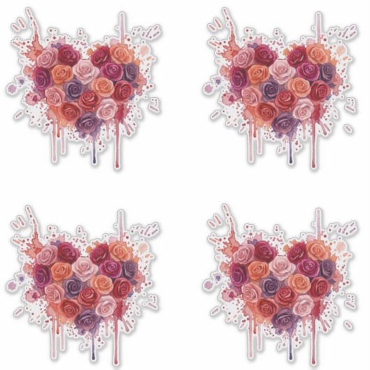 Bloemen Sticker (Voorkant)
