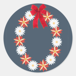 Bloemen sticker - Bloemen krans