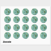 Bloemen  sticker met blauw vergeet-me-nots (Vel)