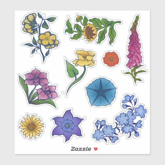 Bloemen Sticker Pack (Vel)