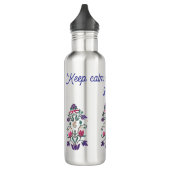 Bloemen  stijl Hanukkah tumbler met quote Waterfles (Links)