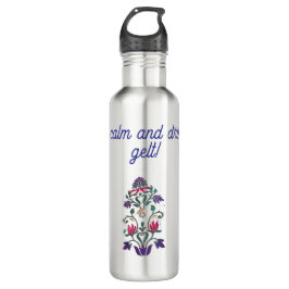 Bloemen  stijl Hanukkah tumbler met quote Waterfles
