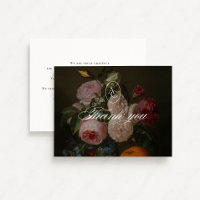 Bloemen Stilleven bruiloft Dank u kaart