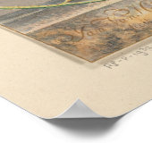 Bloemen Stilleven met  rand Poster (Hoek)