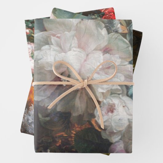 Bloemen Stilleven Nederlandse Decoupage Heavy WT 3 Inpakpapier Vel (In situ)