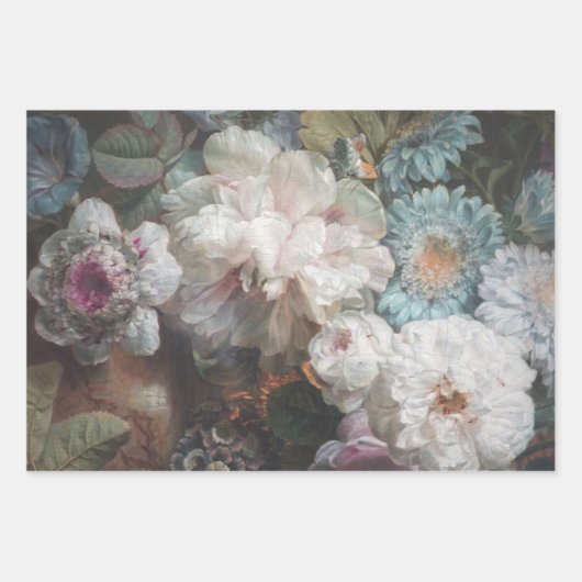 Bloemen Stilleven Nederlandse Decoupage Heavy WT 3 Inpakpapier Vel (Voorkant)