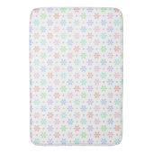 Bloemen, Stippen & Glitters Badmat (Voorkant Verticaal)