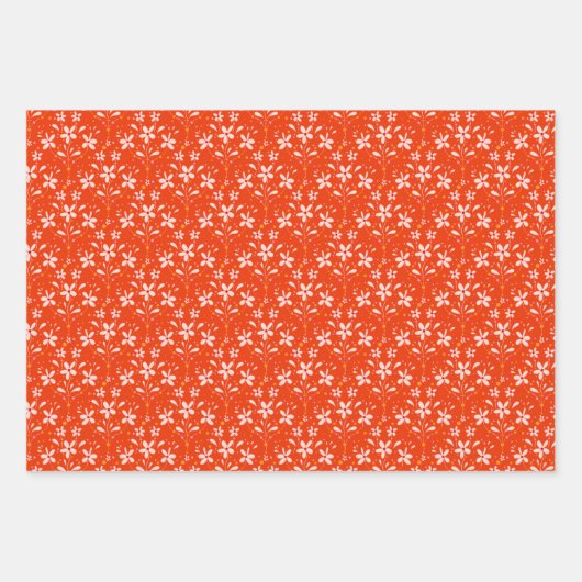 Bloemen & Stippen Inpakpapier Vel (Voorkant 2)