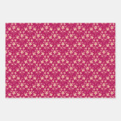 Bloemen & Stippen Inpakpapier Vel (Voorkant)