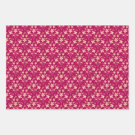 Bloemen & Stippen Inpakpapier Vel