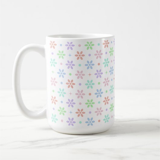 Bloemen, Stippen & Vonken Koffiemok (Links)