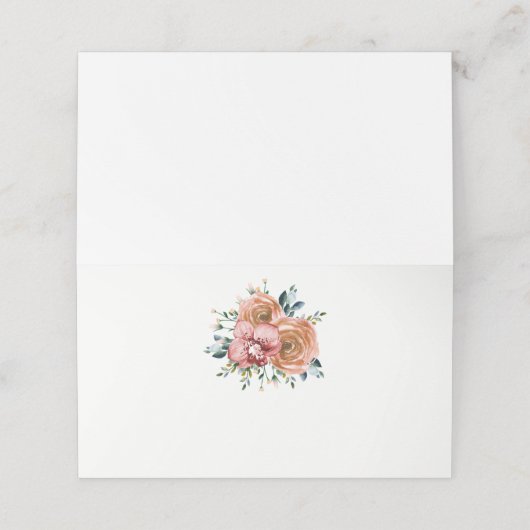 Bloemen Stoffig Sinaasappel Rozen Wijn Rode Orchid Plaatskaartje (Buitenkant ongevouwen)
