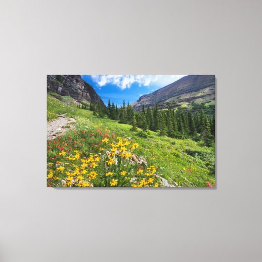 Bloemen | Stroompad Montana Canvas Afdruk (Voorkant)