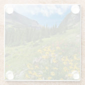 Bloemen | Stroompad Montana Glazen Onderzetter (Achterkant)