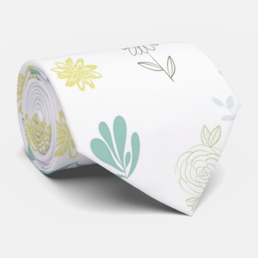 Bloemen Stropdas (Opgerold)