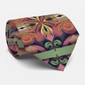 bloemen  stropdas (Opgerold)