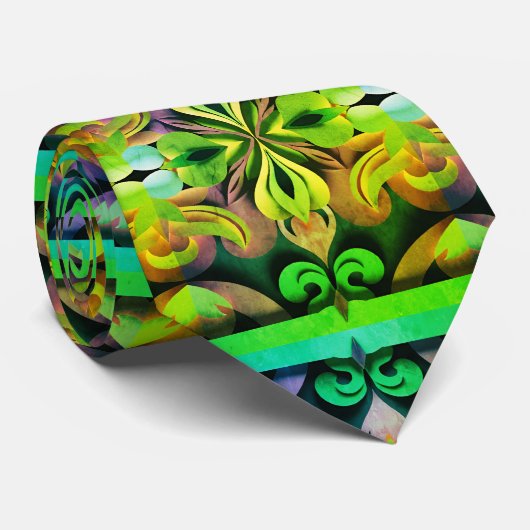 bloemen  stropdas (Opgerold)