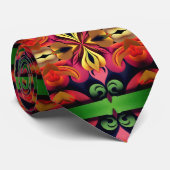 bloemen stropdas (Opgerold)