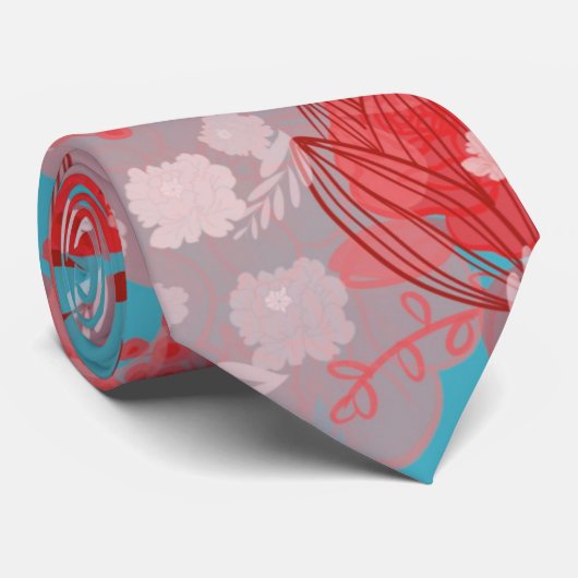 Bloemen Stropdas (Opgerold)