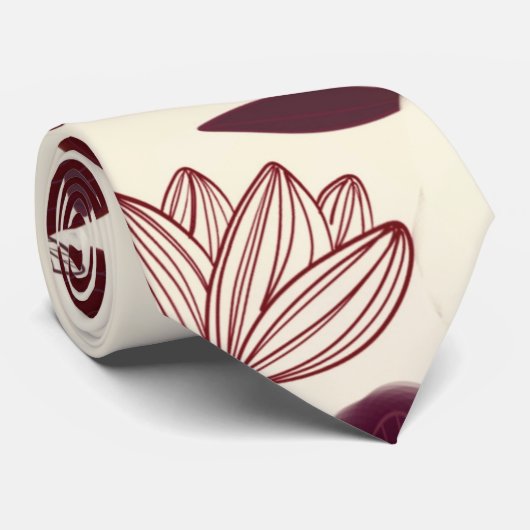 Bloemen Stropdas (Opgerold)