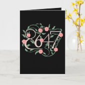 Bloemen Subtiele Anti Trump 8647 86 47 Boho Kaart (Gele Bloem)