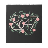 Bloemen Subtiele Anti Trump 8647 86 47 Boho Notitieblok (Voorkant)