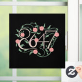 Bloemen Subtiele Anti Trump 8647 86 47 Boho Raamsticker (Huis)