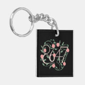 Bloemen Subtiele Anti Trump 8647 86 47 Boho Sleutelhanger (Voorkant Links)
