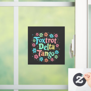 Bloemen Subtiele Anti Trump 8647 Anti Maga Raamsticker