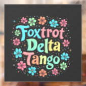 Bloemen Subtiele Anti Trump 8647 Anti Maga Raamsticker (Vel 2)