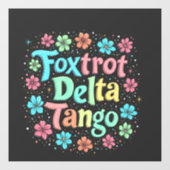 Bloemen Subtiele Anti Trump 8647 Anti Maga Raamsticker (Vel)