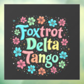 Bloemen Subtiele Anti Trump 8647 Anti Maga Raamsticker (Vel 3)