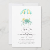 Bloemen Succulenten Boeket Parachute Sip and See Kaart (Voorkant)