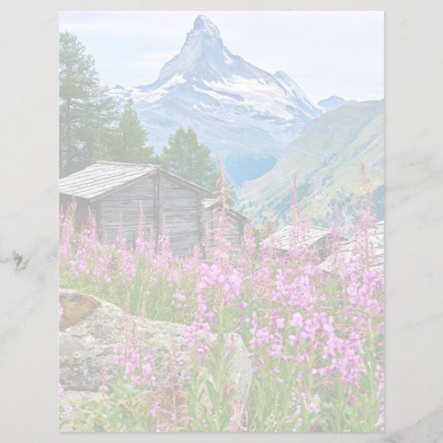 Bloemen | Summer Matterhorn Zwitserland (Voorkant)