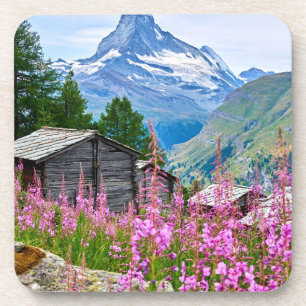 Bloemen   Summer Matterhorn Zwitserland Bier Onderzetter
