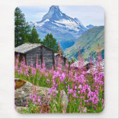 Bloemen | Summer Matterhorn Zwitserland Muismat (Voorkant)