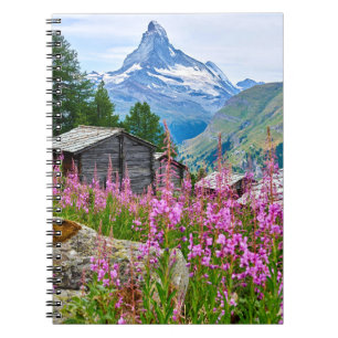 Bloemen Summer Matterhorn Zwitserland Notitieboek