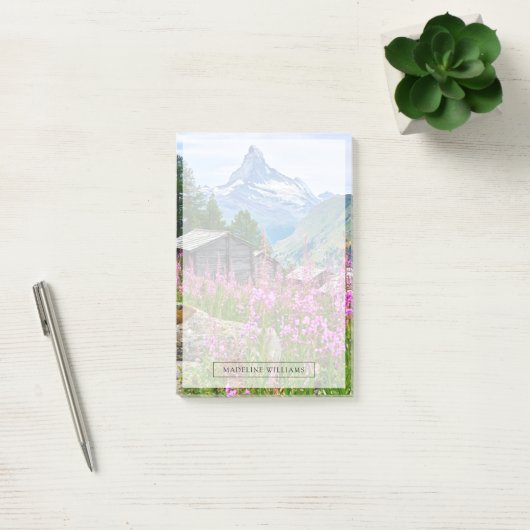 Bloemen | Summer Matterhorn Zwitserland Post-it® Notes (Kantoor)