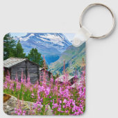 Bloemen | Summer Matterhorn Zwitserland Sleutelhanger (Achterkant)