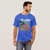 Bloemen | Summer Matterhorn Zwitserland T-shirt (Voorkant volledig)