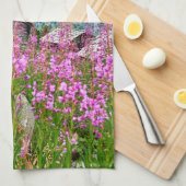 Bloemen | Summer Matterhorn Zwitserland Theedoek (Quarter Fold)