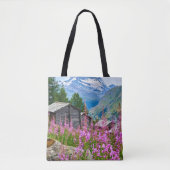 Bloemen | Summer Matterhorn Zwitserland Tote Bag (Voorkant)