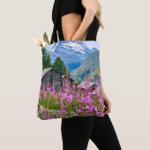 Bloemen | Summer Matterhorn Zwitserland Tote Bag (Dichtbij)