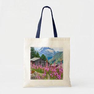 Bloemen Summer Matterhorn Zwitserland Tote Bag