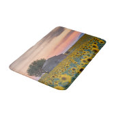 Bloemen | Sunflower Field Provence, Frankrijk Badmat (Gekanteld)