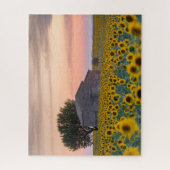 Bloemen | Sunflower Field Provence, Frankrijk Legpuzzel (Verticaal)