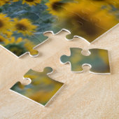 Bloemen | Sunflower Field Provence, Frankrijk Legpuzzel (Zijkant)