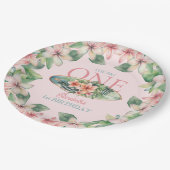 Bloemen Surven Board De Grote 1e Verjaardag Papieren Bordje (Gekanteld)